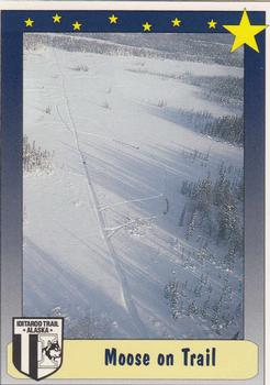 1992 MotorArt Iditarod Sled Dog Race #61 Moose on Trail Front